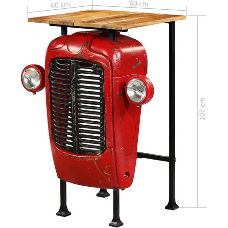 Set Da Bar 3 Pz In Legno Massello Di Mango 60x60x107 Cm VidaXL 5 Set Da Bar 3 Pz In Legno Massello Di Mango 60x60x107 Cm VidaXL - immagine 3