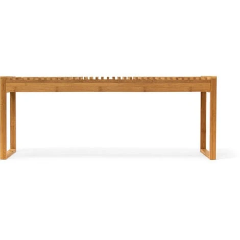 Relaxdays Panca Da Ingresso, HxLxP: 47 X 120 X 33 Cm, Divanetto In Bambù Per Il Corridoio, 3-4 Persone, Legno Naturale 5 Relaxdays Panca Da Ingresso, HxLxP: 47 X 120 X 33 Cm, Divanetto In Bambù Per Il Corridoio, 3-4 Persone, Legno Naturale - immagine 3