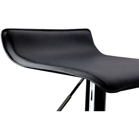 Coppia Di 2 Sgabelli Da Pub Bar Cucina In Ecopelle Imbottita Modello Graziano Colore Nero 5 Coppia Di 2 Sgabelli Da Pub Bar Cucina In Ecopelle Imbottita Modello Graziano Colore Nero - immagine 3