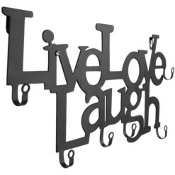 Nova Appendiabiti Da Parete 6 Ganci Decorazione Con Parole Ferro Battuto Da Ingresso -Vendite HOMCOM || VIDAXL || Songmics 11675260 4