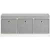SoBuy Panca Scarpiera Cassapanca Da Interno Mobile Bagno Con 3 Cesti Bianco E Grigio L102P32A45cm FSR65-DG -Vendite HOMCOM || VIDAXL || Songmics 11939604 1