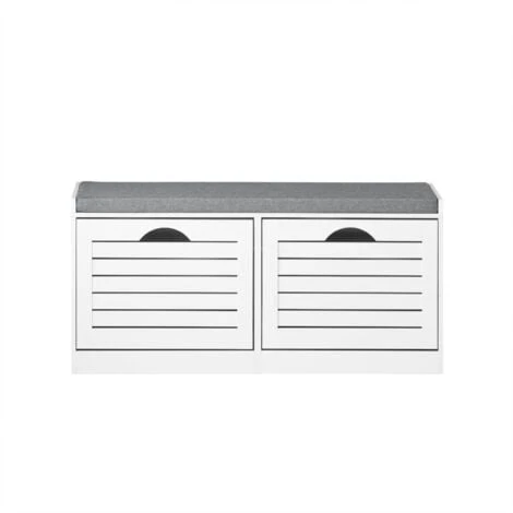 SoBuy Scarpiera Salvaspazio Slim, Portascarpe Salvaspazio Regolabili, L97P28A46 Cm, Bianco, FSR62-W 3 SoBuy Scarpiera Salvaspazio Slim, Portascarpe Salvaspazio Regolabili, L97P28A46 Cm, Bianco, FSR62-W