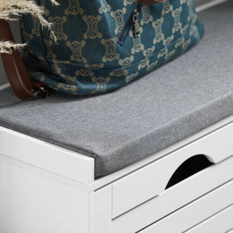 SoBuy Scarpiera Salvaspazio Slim, Portascarpe Salvaspazio Regolabili, L97P28A46 Cm, Bianco, FSR62-W 5 SoBuy Scarpiera Salvaspazio Slim, Portascarpe Salvaspazio Regolabili, L97P28A46 Cm, Bianco, FSR62-W - immagine 3