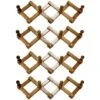 4 Pz Di Appendiabiti In Legno Noce Marrone Da Muro Regolabile Indossatore 4 P. -Vendite HOMCOM || VIDAXL || Songmics 13220884 1