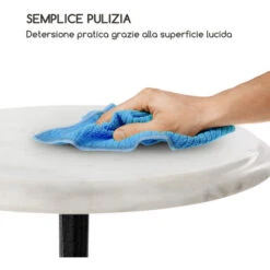 Blumfeldt Patras-XS Bistro Tavolo Da Bistrot In Marmo Piano In Ghisa Ø30cm Supporto In Ghisa -Vendite HOMCOM || VIDAXL || Songmics 13296216 4