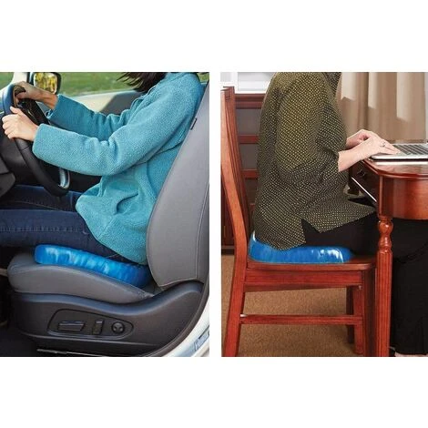 Cuscino Gel Antidecubito Con Fodera Antiscivolo Confortevole Casa Ufficio Auto 5 Cuscino Gel Antidecubito Con Fodera Antiscivolo Confortevole Casa Ufficio Auto - immagine 3