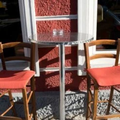 Tavolo Alto Da Bar Rotondo Alluminio Altezza Regolabile 70cm O 110 Cm Ø 60 Cm -Vendite HOMCOM || VIDAXL || Songmics 13880772 2