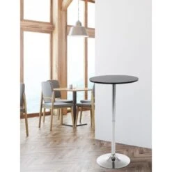 Tavolino Rotondo Nero -Vendite HOMCOM || VIDAXL || Songmics 14812609 3