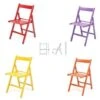 4 Sedie Pieghevoli In Legno Colorate Listellare ROSSO VIOLA GIALLO ARANCIONE -Vendite HOMCOM || VIDAXL || Songmics 15064369 1