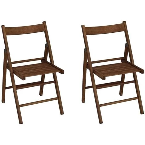 Sedia Pieghevole In Legno Noce Per Casa Giardino Campeggio Richiudibile Set 2 Pz 3 Sedia Pieghevole In Legno Noce Per Casa Giardino Campeggio Richiudibile Set 2 Pz