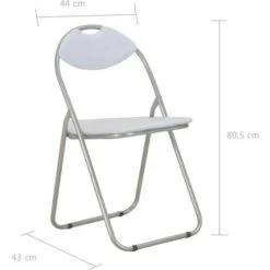 Sedie Da Pranzo Pieghevoli 2 Pz Bianche In Similpelle VidaXL 9 Sedie Da Pranzo Pieghevoli 2 Pz Bianche In Similpelle VidaXL -Vendite HOMCOM || VIDAXL || Songmics 15093881 3