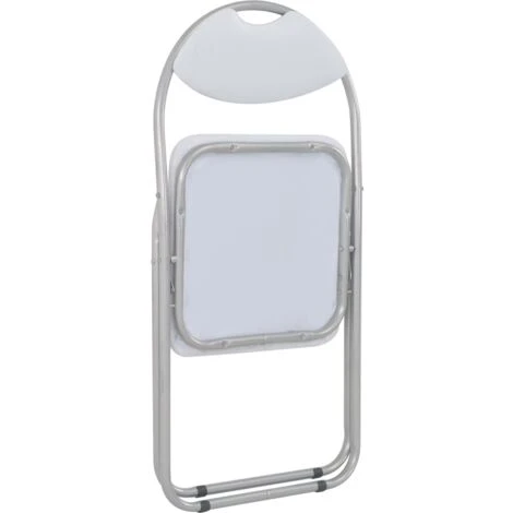 Sedie Da Pranzo Pieghevoli 2 Pz Bianche In Similpelle VidaXL 7 Sedie Da Pranzo Pieghevoli 2 Pz Bianche In Similpelle VidaXL - immagine 5