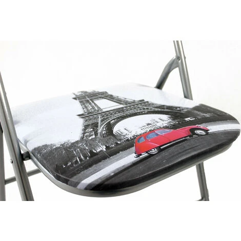 Set Di 6 Sedie Slim Pieghevoli Parigi Di Design Con Comoda Imbottitura Nella Seduta Per Ospiti, Ufficio, Casa 5 Set Di 6 Sedie Slim Pieghevoli Parigi Di Design Con Comoda Imbottitura Nella Seduta Per Ospiti, Ufficio, Casa - immagine 3