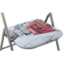 Set Di 2 Sedie Slim Pieghevoli Londra Di Design Con Comoda Imbottitura Nella Seduta Per Ospiti, Ufficio, Casa -Vendite HOMCOM || VIDAXL || Songmics 15282779 3