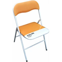 Set Di 6 Sedie Slim Pieghevoli Arancio Color 157 Con Comoda Imbottitura Nella Seduta Per Ospiti, Ufficio, Casa, Campeggio -Vendite HOMCOM || VIDAXL || Songmics 15282791 2