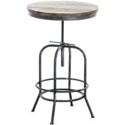 Tavolo Bar Brighton Ø 60 Cm Argento Antico