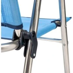 Sedia Pieghevole Da Spiaggia Solenny Schienale Alto Azzurro -Vendite HOMCOM || VIDAXL || Songmics 15730810 4