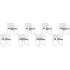 Set Di Cuscini Per Sedie Da Giardino Grigio Sassari