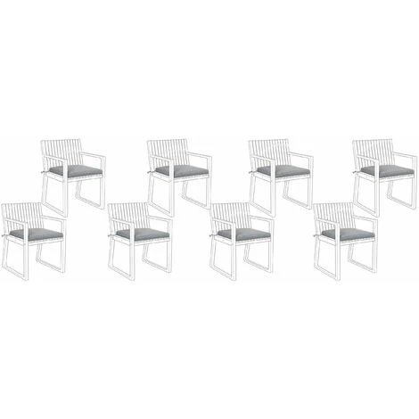 Set Di Cuscini Per Sedie Da Giardino Grigio Sassari 3 Set Di Cuscini Per Sedie Da Giardino Grigio Sassari