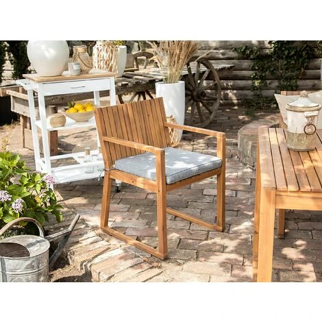 Set Di Cuscini Per Sedie Da Giardino Grigio Sassari 4 Set Di Cuscini Per Sedie Da Giardino Grigio Sassari - immagine 2