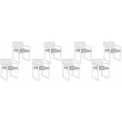 Set Di Cuscini Per Sedie Da Giardino Taupe Sassari