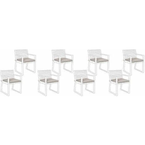 Set Di Cuscini Per Sedie Da Giardino Taupe Sassari 3 Set Di Cuscini Per Sedie Da Giardino Taupe Sassari