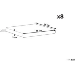 Set Di Cuscini Per Sedie Da Giardino Taupe Sassari 9 Set Di Cuscini Per Sedie Da Giardino Taupe Sassari -Vendite HOMCOM || VIDAXL || Songmics 15904315 3