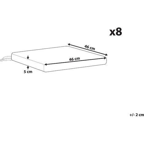 Set Di Cuscini Per Sedie Da Giardino Taupe Sassari 5 Set Di Cuscini Per Sedie Da Giardino Taupe Sassari - immagine 3