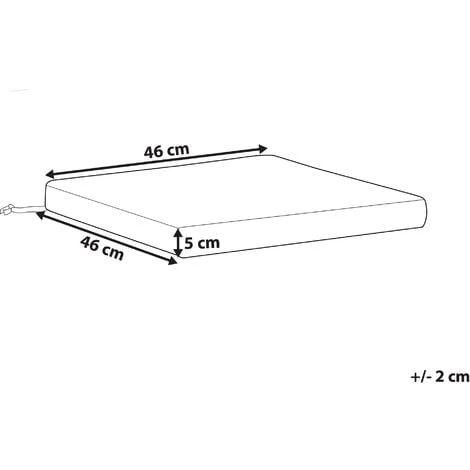 Cuscino Per Sedia Da Giardino Grigio Sassari 5 Cuscino Per Sedia Da Giardino Grigio Sassari - immagine 3