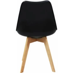 Set Di 4 Sedie Di Design Moderne In Polipropilene Nero E Legno Massello Di Faggio Per Sala Da Pranzo Locale Bar Ristorante 11 Set Di 4 Sedie Di Design Moderne In Polipropilene Nero E Legno Massello Di Faggio Per Sala Da Pranzo Locale Bar Ristorante -Vendite HOMCOM || VIDAXL || Songmics 16661378 5