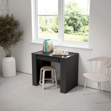 Skraut Home - Tavolo Consolle Da Pranzo E Soggiorno, Rettangolare, Allungabile Fino A 300 Cm In Rovere Moro. Misure Tavolo Chiuso: 90 X 49 X 49 X 75 Cm Di Altezza,fino 14 Persone 5 Skraut Home - Tavolo Consolle Da Pranzo E Soggiorno, Rettangolare, Allungabile Fino A 300 Cm In Rovere Moro. Misure Tavolo Chiuso: 90 X 49 X 49 X 75 Cm Di Altezza,fino 14 Persone - immagine 3