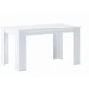 Skraut Home - Tavolo Consolle Da Pranzo E Soggiorno, Rettangolare Da 140 Cm, Bianco Opaco: Tavolo Da Pranzo 140 Cm, Bianco Opaco, Misure: 80 Larghezza X 138 Lunghezza 75 Cm Altezza Fino A 6 Persone