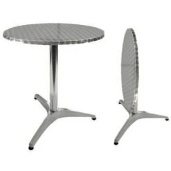 Tavoli Tavolo Bar Alu Round Reclinabile Cm�60xh70 Arredo Bar Casa Giardino