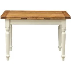 Tavolo Legno Massello 120x80 Cm Tavolo Allungabile Cucina Artigianale Made In Italy -Vendite HOMCOM || VIDAXL || Songmics 18030307 3