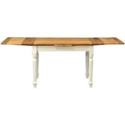 Tavolo Legno Massello 120x80 Cm Tavolo Allungabile Cucina Artigianale Made In Italy -Vendite HOMCOM || VIDAXL || Songmics 18030307 5