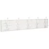 Appendiabiti Da Parete 98x10x21 Cm Attaccapanni Da Muro In Legno Appendiabiti Bianco Con 5 Ganci In Ferro Appendiabiti Ingresso -Vendite HOMCOM || VIDAXL || Songmics 18030438 1