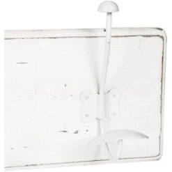 Appendiabiti Da Parete 98x10x21 Cm Attaccapanni Da Muro In Legno Appendiabiti Bianco Con 5 Ganci In Ferro Appendiabiti Ingresso -Vendite HOMCOM || VIDAXL || Songmics 18030438 3