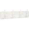 Appendiabiti Da Parete 78x10x21 Cm Attaccapanni Da Muro In Legno Appendiabiti Bianco Con 4 Ganci In Ferro Appendiabiti Ingresso -Vendite HOMCOM || VIDAXL || Songmics 18030439 1