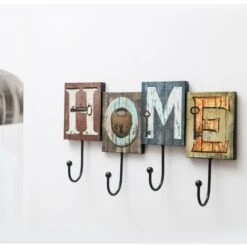 Appendiabiti Da Parete Vintage Stile Decorativo Fatto Di Ferro Finitura Illustrata Grande Capacità Di Carico Misure 37073230mm Sistema Di Fissaggio Avvitato 1 Unità -Vendite HOMCOM || VIDAXL || Songmics 18088443 4