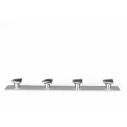 Appendiabiti Da Parete Con 4 Appendini Stile Decorativo In Alluminio - Zama Finitura Cromata Opaca Grande Capacità Di Carico Misure 3524030mm Sistema Di Fissaggio Adesivo / Avvitato 1 Unità -Vendite HOMCOM || VIDAXL || Songmics 18089106 4