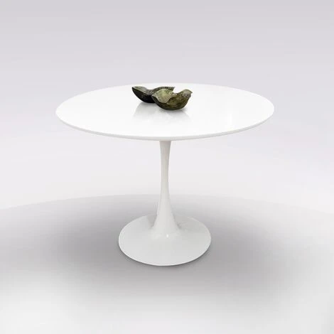 TAVOLO ROTONDO BIANCO IN MDF DIAM. 100CM 3 TAVOLO ROTONDO BIANCO IN MDF DIAM. 100CM