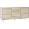 Dmora Credenza Arvada, Madia Moderna A 3 Ante E Ripiani, Buffet Da Cucina, Buffet Di Design Da Soggiorno, Cm 154x40h75, Bianco Lucido E Bianco, Con Imballo Rinforzato 2 Dmora Credenza Arvada, Madia Moderna A 3 Ante E Ripiani, Buffet Da Cucina, Buffet Di Design Da Soggiorno, Cm 154x40h75, Bianco Lucido E Bianco, Con Imballo Rinforzato -Vendite HOMCOM || VIDAXL || Songmics 18257649 1