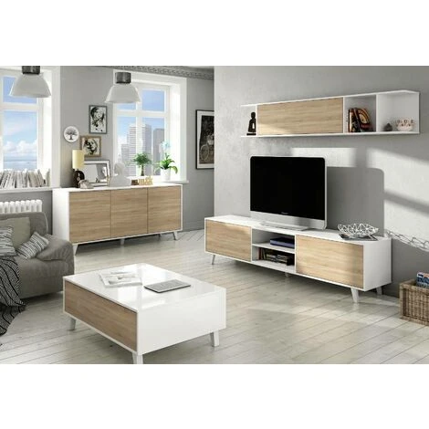 Dmora Credenza Arvada, Madia Moderna A 3 Ante E Ripiani, Buffet Da Cucina, Buffet Di Design Da Soggiorno, Cm 154x40h75, Bianco Lucido E Bianco, Con Imballo Rinforzato 7 Dmora Credenza Arvada, Madia Moderna A 3 Ante E Ripiani, Buffet Da Cucina, Buffet Di Design Da Soggiorno, Cm 154x40h75, Bianco Lucido E Bianco, Con Imballo Rinforzato - immagine 5
