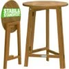Deuba Tavolo Alto Pieghevole Da Bar In Acacia Ø78 X 110cm Tavolino Alto Pub Ristorante Feste Matrimonio Giardino Terrazza -Vendite HOMCOM || VIDAXL || Songmics 18457466 1