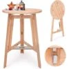 Deuba Tavolo Alto Pieghevole In Legno Massiccio Ø78cm X 111 Cm TavolIno Da Bistrot Festa Giardino Tavolo -Vendite HOMCOM || VIDAXL || Songmics 18458183 1