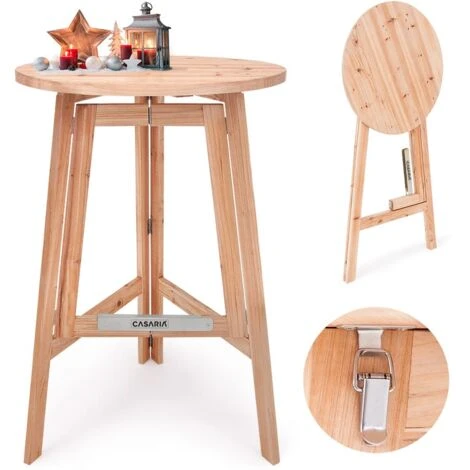 Deuba Tavolo Alto Pieghevole In Legno Massiccio Ø78cm X 111 Cm TavolIno Da Bistrot Festa Giardino Tavolo 3 Deuba Tavolo Alto Pieghevole In Legno Massiccio Ø78cm X 111 Cm TavolIno Da Bistrot Festa Giardino Tavolo