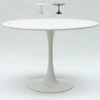 Tavolo Tulip 120 Cm Rotondo Bianco E Nero Per Soggiorno Bar Cucina Ristorante Colore: Bianco -Vendite HOMCOM || VIDAXL || Songmics 18809886 1