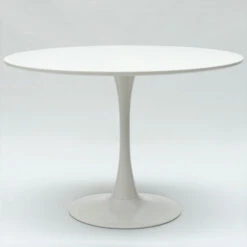 Tavolo Tulip 120 Cm Rotondo Bianco E Nero Per Soggiorno Bar Cucina Ristorante Colore: Bianco -Vendite HOMCOM || VIDAXL || Songmics 18809886 3