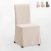 Fodera Copertura Per Sedia Comfort Lavabile Lunga Colore: Bianco 2 Fodera Copertura Per Sedia Comfort Lavabile Lunga Colore: Bianco -Vendite HOMCOM || VIDAXL || Songmics 18809896 1