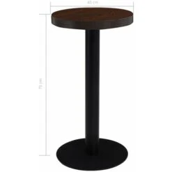 Tavolo Da Bistrot Marrone Scuro 40 Cm In MDF VidaXL -Vendite HOMCOM || VIDAXL || Songmics 18899420 3